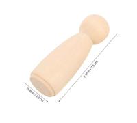 Lurrose 20 pièces Figurines Naturel à Peindre Corps de Poupées Non Peints Artisanat DIY pour Garçon Fille Marionnettes à Main Accessoires Créatifs et Décoratifs