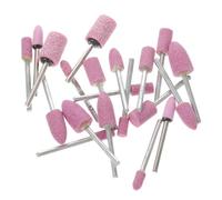 Lurrose 20 pièces Grinding Bits Set For Metal Polishing And Carving Abrasive Mounted Stone Heads For Rotary Tools Small Grinding Wheels