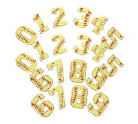 Lurrose 20 Pièces Lot de Patchs Thermocollants à Coudre Motifs de Softball Numérotés en Chenille, Patchs Brodés en Polyester Adhésif Thermofusible pour Paquet, Chaussures et Décoration