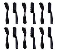 Lurrose 20 Pièces Peigne de Coloration Capillaire Noir en Abs pour Application Uniforme de Teinture, Outil Facile à Utiliser pour Coiffure à Domicile et Salons Professionnels