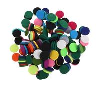 Lurrose 200 Coussinets de Recharge pour Diffuseur D'huiles Essentielles, Pastilles Parfumées Rondes 22,5x3,5 Mm en Tissu Non Tissé, Multi-Couleurs, pour Collier, Couleur Aléatoire