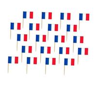 Lurrose 200 pièces Bâtonnets Brochettes Drapeaux Décoratifs pour Fruits et Cocktails Accessoires Jetables pour Fête Apéritif Buffet et Bar