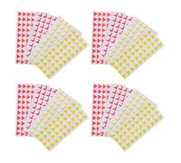 Lurrose 2000 Autocollants de Localisation Multicolores pour Cartes, Petits Drapeaux Adhésifs Triangulaires et Carrés 15x15mm 16x14mm, Usage Bureau et Planification Voyage