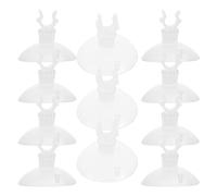 Lurrose 20pcs Ventouses Puissantes Transparentes en Plastique pour Aquarium, Fixation Solide sur Surface en Verre, Clips Faciles à Installer pour Tubes de Poisson