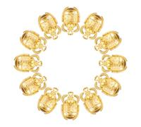 Lurrose 20pièces Breloques Scarabée Métal Breloques Clés Vintage Pendentif Scarabée Antique Lot De à Suspendre Pour Collier Et Porte-clés