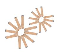 Lurrose 20pièces Lot de Poignées Bois pour Rôtissoire Remplacement Résistant Chaleur Grip pour Brochettes Barbecue Extérieur Accessoire Poignée Outil de Gril