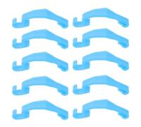 Lurrose 24 Clips de Fixation pour Cage Petits Animaux Verrouillage Bord Cage en Plastique Bleu 6,8x1,5 Cm Accessoires Solide pour Lapins Hamsters et Oiseaux Lot 24 Pièces Habitats