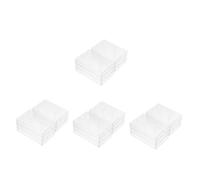 Lurrose 24 pièces Boîte Cassette Audio Transparente Rangement Compact Plastique pour Cassettes Vierges Standard Support de Protection Durable pour Bureau et Organisation