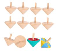 Lurrose 24 Pièces Toupies pour Garçon Fille Jouets DIY Gyro Colorés pour Développer la Coordination Lien Parent Garçon Fille
