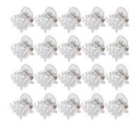 Lurrose 24pcs pince à mâchoire transparente mini pinces à cheveux en plastique pinces à cheveux antidérapante pinces pour enfants filles (108399067)