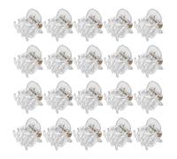 Lurrose 24pcs pince à mâchoire transparente mini pinces à cheveux en plastique pinces à cheveux antidérapante pinces pour enfants filles (108399067)