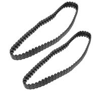 Lurrose 2pcs Chenilles en Caoutchouc pour Char à Monter Soi-même, Piste de Remplacement Noir 66cm X 2,5cm, Robuste et Sûr, pour Surfaces Glissantes ou Humides