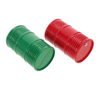 Lurrose 2pcs Décor de Réservoir D'huile Réaliste pour Char à Chenilles 1/10 en Plastique Haute Résistance aux Chocs, pour Collection et Décoration