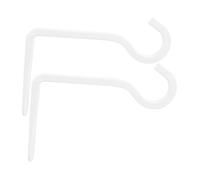 Lurrose 2pièces Crochets Muraux Fer pour Suspendre Plantes Lanternes Et Décorations De Supports Décoratifs Blancs pour Intérieur Et Extérieur Installation Facile Et Design