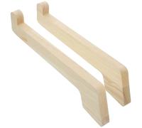 Lurrose 2pièces Étagère Bois Ordinateur Portable Bureau Rehausseur Support Laptop Stand pour Table avec Ventilation et Léger