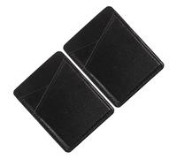 Lurrose 2pièces Pochette Adhésive pour Téléphone Porte-Cartes Cuir PU Coque Arrière avec Pochette Secrète pour Ranger Cartes Identité Crédit