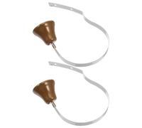 Lurrose 2pièces Sonnette Métal Moulé pour Apprentissage De Propreté chez Chiot Clochettes De Porte Vintage Réglables pour Communication avec Chien