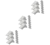 Lurrose 3 Ensembles Accessoires pour Classeurs Installation Étagères Chevilles pour Étagères D'Armoires Clips Métalliques Fixation Industrielle Rangement Support 10 pièces * 3
