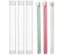 Lurrose 3 pièces Brosse Dents pour Animaux Poils Doux et Tête Fine Brosse à Dents Petite pour Chiens Chats Lapins Soins Oraux Précis et Confortables