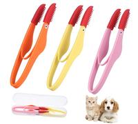 Lurrose 3 pièces Brosse Nettoyante Pour Yeux De Animal Peigne Anti-larmes Doux Et Résistant Pour Chats Chiens Lapins Nettoyage Quotidien Facile