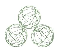 Lurrose 3 Pièces Cage en Métal Verte de Globe pour Hamsters et Oiseaux Sauvages, Limite Les Blessures par Friction et Casse de Poils, Abri Extérieur