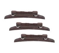 Lurrose 3 Pièces Chevalet de Mandoline Réglable en Palissandre Pont de Mandoline Réglage de Hauteur des Cordes Accessoire et Guitare