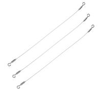 Lurrose 3 Pièces Crochets Suspendre en Acier Inoxydable Argenté pour Plafond Empêchent le Fléchissement Glissement Accidentel des Affiches et Panneaux en Milieu Commercial