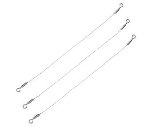 Lurrose 3 Pièces Crochets Suspendre en Acier Inoxydable Argenté pour Plafond Empêchent le Fléchissement Glissement Accidentel des Affiches et Panneaux en Milieu Commercial