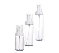 Lurrose 3 Pièces Flacon Pulvérisateur Rechargeable Blanc 120ml Pp