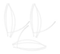 Lurrose 3 Pièces Manchon Thermorétractable Transparent pour Embouts de Lacets et Cordons de Serrage, en Plastique, Diamètre 5mm, Longueur 1m, Protège Frottements, Sport Mode de Vie Actif