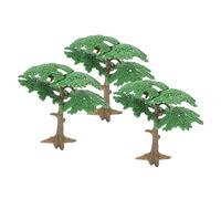 Lurrose 3 Pièces Modèle d'arbre De Maison De Poupée Arbres De Chemin De Fer De Paysage Micro Paysage Arbres Décor De Plantes Arbres Mini Diorama Maison De Nouvel an Pin Arbre De Jardin