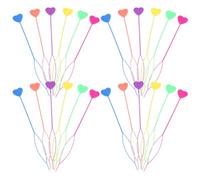 Lurrose 30 Outils à Queue de Cheval en Plastique pour Tressage et Chignons, Lot de 30 Pièces Multicolores, Accessoires Coiffure pour Femmes et Garçon et Filles, Utilisation Quotidienne