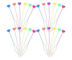 Lurrose 30 Outils à Queue de Cheval en Plastique pour Tressage et Chignons, Lot de 30 Pièces Multicolores, Accessoires Coiffure pour Femmes et Garçon et Filles, Utilisation Quotidienne
