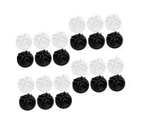 Lurrose 30 pièces Connecteurs pour Cage à Animaux Boucles de Raccordement Plastique pour Clôture de Parc DIY Assemblage Simple pour Meubles et Étagères Noir et Blanc et Facile à Installer