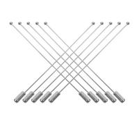 Lurrose 30 Pièces Épingles à Bâtonnet en Acier Inoxydable 90mm Lot, Design Élégant Argenté Résistant à L'usure pour Looks Formels et Décontractés