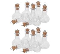 Lurrose 30 Pièces Mini Bouteilles et Compacts de 2 ML en Verre Transparent avec Bouchons en Liège Robustes et Présents Lors de Fêtes pour Décoration, Bricolage