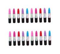 Lurrose 30 Pièces stylo à bille succulentes crayon levres stylos bille sign pen Écriture s gel rouge à lèvres marqueur rouge à lèvres pour femme beau signe en plastique
