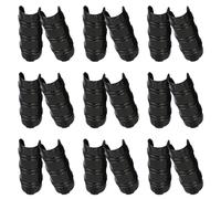 Lurrose 30 Pinces Fixation Serrage en Alliage PC Haute Résistance, Clips Abs pour Tubes 20 Mm, Noir, Kit 30 Pièces pour Bâche, Film et Structure Jardin Tunnel