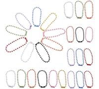Lurrose 300 chaînes à billes pour médailles pour chiens - Cordon porte-clés d'extension court de 10 cm avec connecteur - Attache de badge d'identification de 2 mm de diamètre, idéale pour
