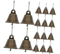Lurrose 35 pièces Cloches Vintage avec Crochet pour Décoration de Noël Pendentifs Grelots Suspendus Rustiques pour Sapin Guirlandes et Bricolage Festif