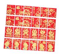 Lurrose 36 pièces Enveloppes An Chinois Dragon Pochettes Multifonctions pour Fête Printemps Motifs Traditionnels Décoratifs