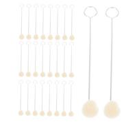 Lurrose 36 Pièces Outils de Laine pour Artisanat Applicateurs de Couleur avec Poignée Métallique pour Soin Du Cuir et Projets Diy