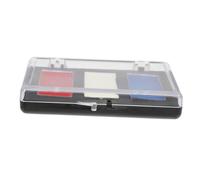 Lurrose 3pièces Accessoires Rouge Blanc Et Bleu Peinture Pour Visage De Fan De Football Gâteau De Peinture Pour Visage Peinture De Maquillage Pour Visage De Fête Pour Colorée