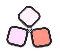Lurrose 3pièces Filtre De Plongée Boîtier De Protection Étui De Plongée Lot de Filtres pour Correction De Couleurs Eau Douce Ou Bleue