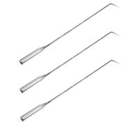 Lurrose 3pièces Tisonnier à Long Manche Lot de Tisonniers Multifonctions Pratiques pour Cheminée et Foyer Extérieur