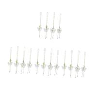 Lurrose 4 ensembles Bracelet Pendentif Fleur Téléphone Breloque Cordons Téléphone Poignet Cordon Clé Perle Pendentif Fleur Cordon Sangle Téléphone Cordon Coloré Téléphone 4 pièces * 4