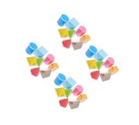 Lurrose 4 Ensembles Set de Manipulatives Géométriques Modèles de Géométriques pour École Maternelle Outil Pédagogique pour Comprendre Formes Concepts Mathématiques Modèles Nettoyables et