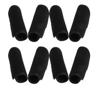 Lurrose 4 Paires Housse de Poignée pour Déambulateur, Manchon pour Poignée de Fauteuil Roulant, Polyester Noir, Double Couche Élastique, Réduit la Fatigue Main, pour Seniors et Aidants,