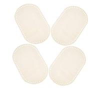 Lurrose 4 Pièces Bases pour Panier Au Crochet Fond Ovale Massif pour Bricolage et Décoration Artisanalelt