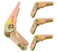 Lurrose 4 pièces Boucle à Cliquet Robuste pour Sangle Arrimage Mécanisme Précis pour Tension Forte Facile Accessoire Résistant pour Fixation Sécurisée de Cargaison et Équipements